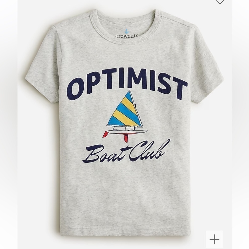 J crew Kids' short-sleeve "optimist" graphic T-shirt